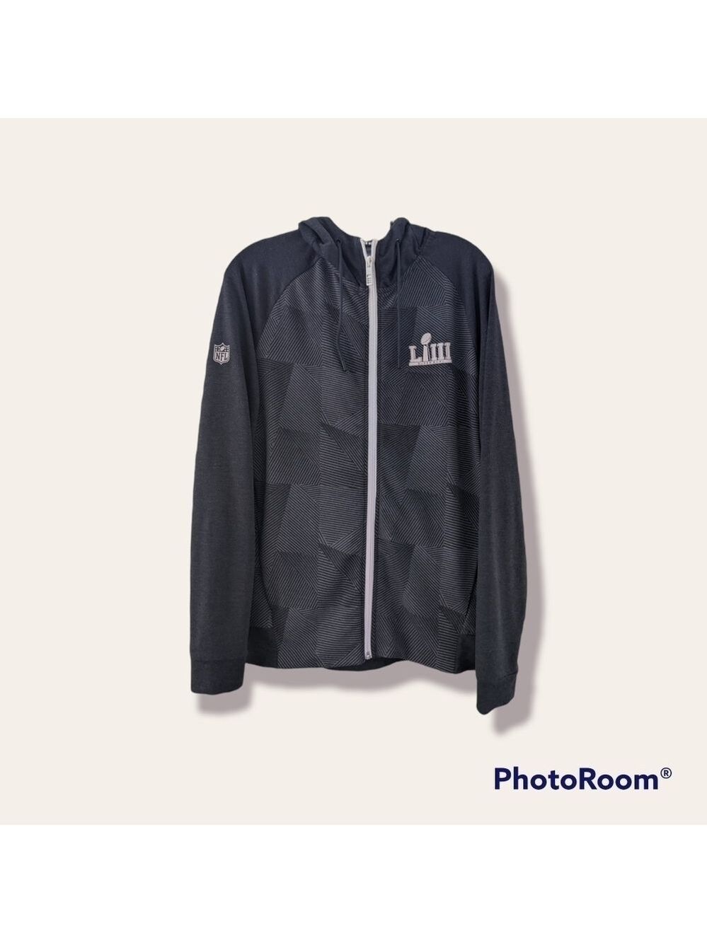 Bda Super Bowl LIII (2019- Patriots vs Rams) full zip hoodie Size Small